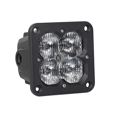 SAE certified auxiliary driving beam flush mount led light pods in bumper