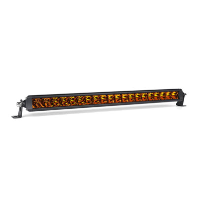 Off Road LED Light Bar 30 Inch Single Row Dual Beam White Amber with W