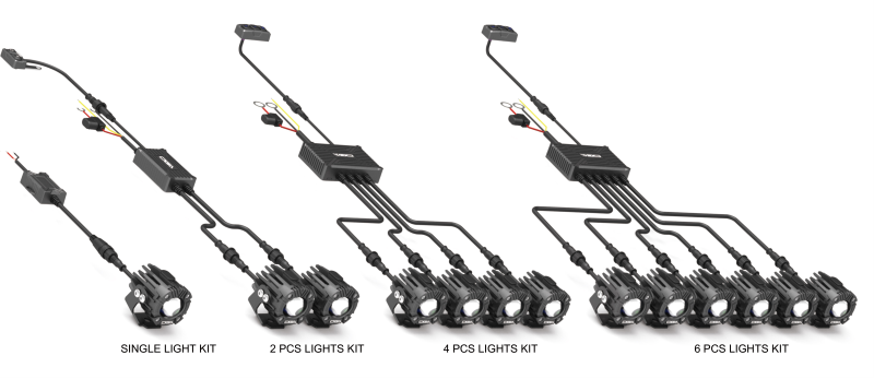 Motorcycle Style Auxiliary Lights