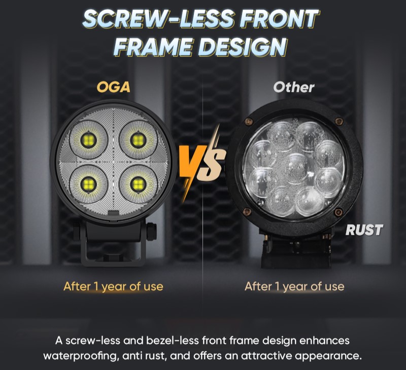 Screw-less Front Frame Design